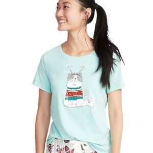 Old Navy Meowy & Bright cat crew everywear tee s